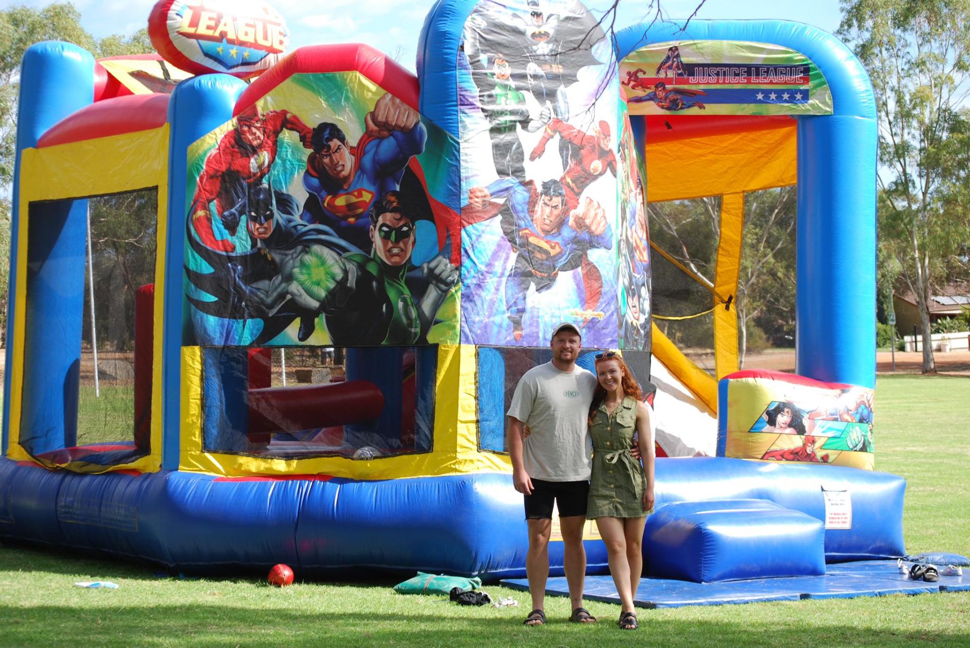 Zac and Yolande, owners of Adelaide Jump'N Castles